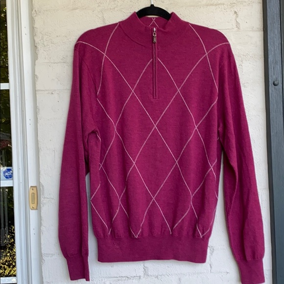 Peter Millar Other - Men’s Peter Millar 1/4 zip merino wool sweater